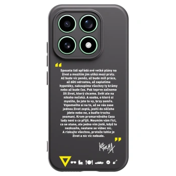 Picasee silikónový čierny obal pre Xiaomi 17 - Kazma - BUĎTE TROCHU YESMANI