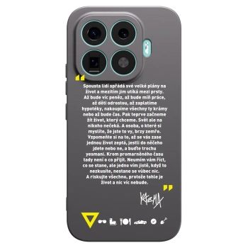 Picasee silikónový čierny obal pre Xiaomi 17T - Kazma - BUĎTE TROCHU YESMANI