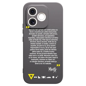 Picasee silikónový čierny obal pre Honor 600 Lite - Kazma - BUĎTE TROCHU YESMANI