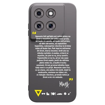 Picasee silikónový čierny obal pre Motorola Moto G77 - Kazma - BUĎTE TROCHU YESMANI