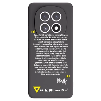 Picasee silikónový čierny obal pre Xiaomi Redmi Note 15 5G - Kazma - BUĎTE TROCHU YESMANI