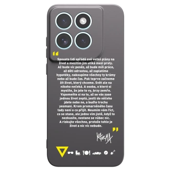 Picasee silikónový čierny obal pre Motorola Edge 70 Fusion - Kazma - BUĎTE TROCHU YESMANI