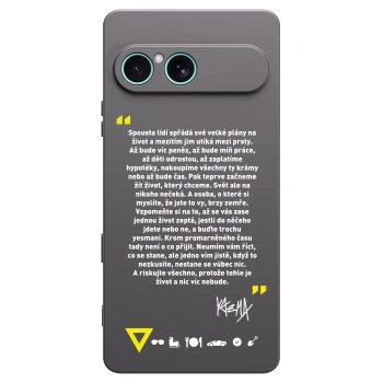 Picasee silikónový čierny obal pre Sony Xperia 10 VII - Kazma - BUĎTE TROCHU YESMANI
