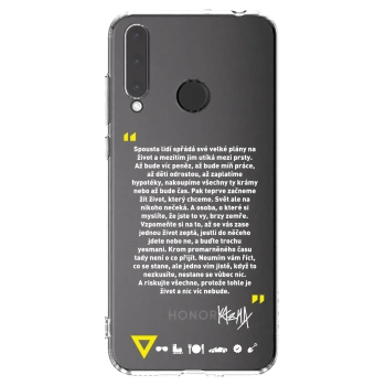 Picasee silikónový prehľadný obal pre Honor 20 Lite - Kazma - BUĎTE TROCHU YESMANI
