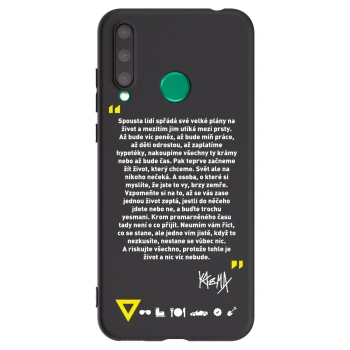 Picasee silikónový čierny obal pre Honor 20 Lite - Kazma - BUĎTE TROCHU YESMANI