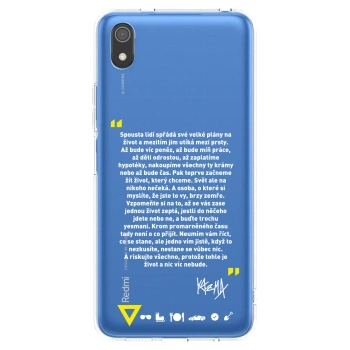 Picasee silikónový prehľadný obal pre Xiaomi Redmi 7A - Kazma - BUĎTE TROCHU YESMANI