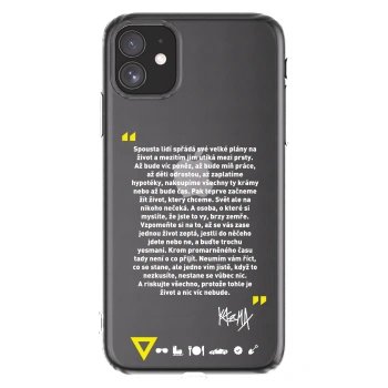 Picasee silikónový prehľadný obal pre Apple iPhone 11 - Kazma - BUĎTE TROCHU YESMANI