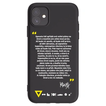 Picasee silikónový čierny obal pre Apple iPhone 11 - Kazma - BUĎTE TROCHU YESMANI