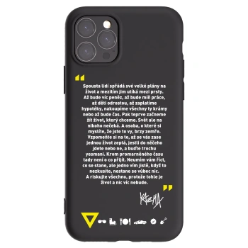 Picasee silikónový čierny obal pre Apple iPhone 11 Pro - Kazma - BUĎTE TROCHU YESMANI