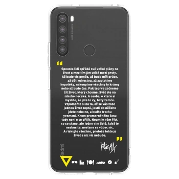 Picasee silikónový prehľadný obal pre Xiaomi Redmi Note 8 - Kazma - BUĎTE TROCHU YESMANI