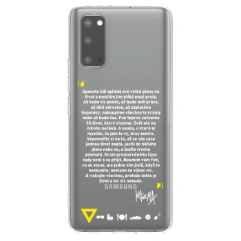 Picasee silikónový prehľadný obal pre Samsung Galaxy S20 G980F - Kazma - BUĎTE TROCHU YESMANI