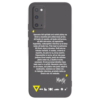 Picasee silikónový čierny obal pre Samsung Galaxy S20 G980F - Kazma - BUĎTE TROCHU YESMANI