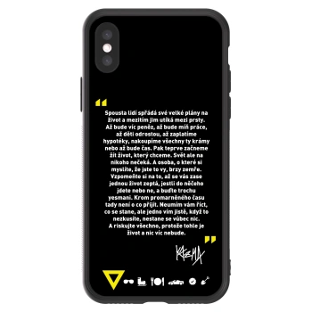 Picasee ULTIMATE CASE pro Apple iPhone X/XS - Kazma - BUĎTE TROCHU YESMANI