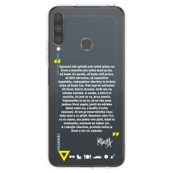 Picasee silikónový prehľadný obal pre Huawei P40 Lite E - Kazma - BUĎTE TROCHU YESMANI
