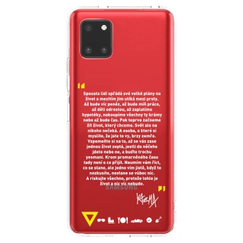 Picasee silikónový prehľadný obal pre Samsung Galaxy Note 10 Lite N770F - Kazma - BUĎTE TROCHU YESMANI