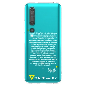 Picasee silikónový prehľadný obal pre Xiaomi Mi 10 - Kazma - BUĎTE TROCHU YESMANI