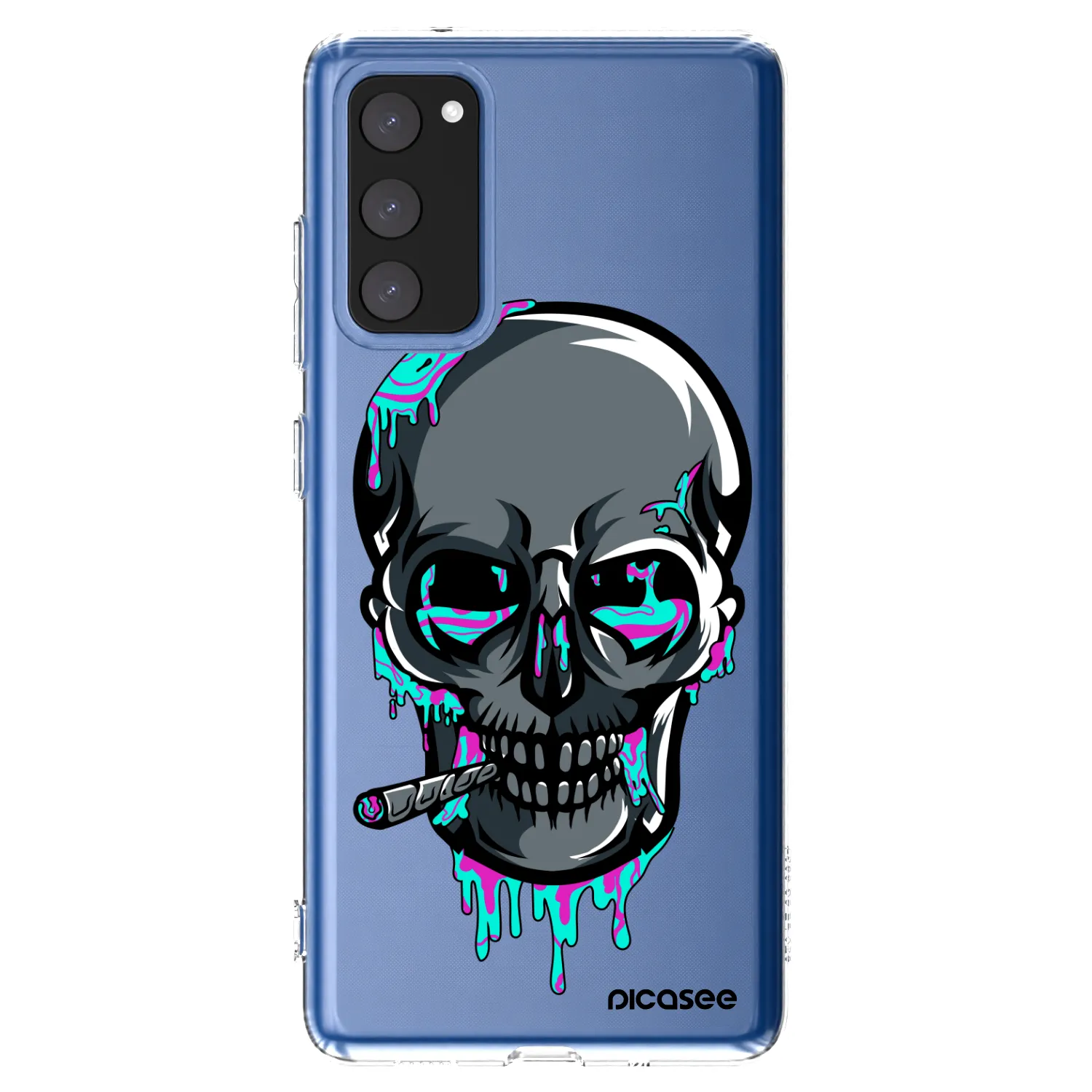 Silikónový prehľadný obal pre Samsung Galaxy S20 FE - EARTH - Lebka 3.0