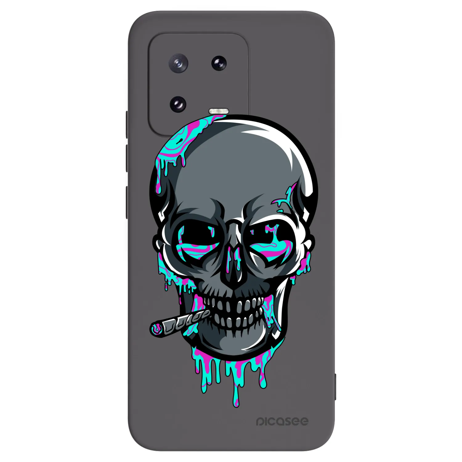 Picasee silikónový čierny obal pre Xiaomi 13 Pro - EARTH - Lebka 3.0