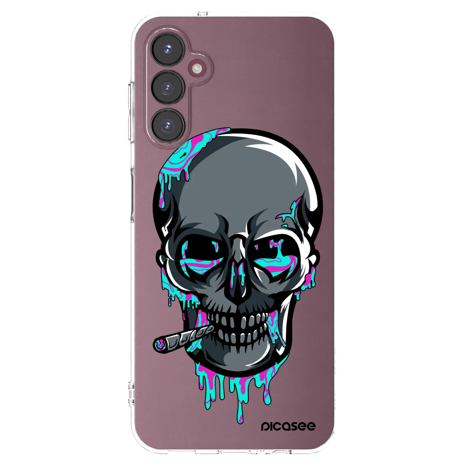 Picasee silikónový prehľadný obal pre Samsung Galaxy A05s A057G - EARTH - Lebka 3.0