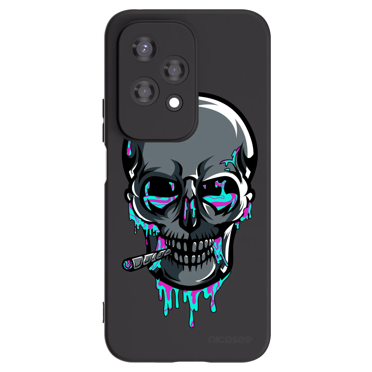 Picasee silikónový čierny obal pre Honor 200 Lite - EARTH - Lebka 3.0