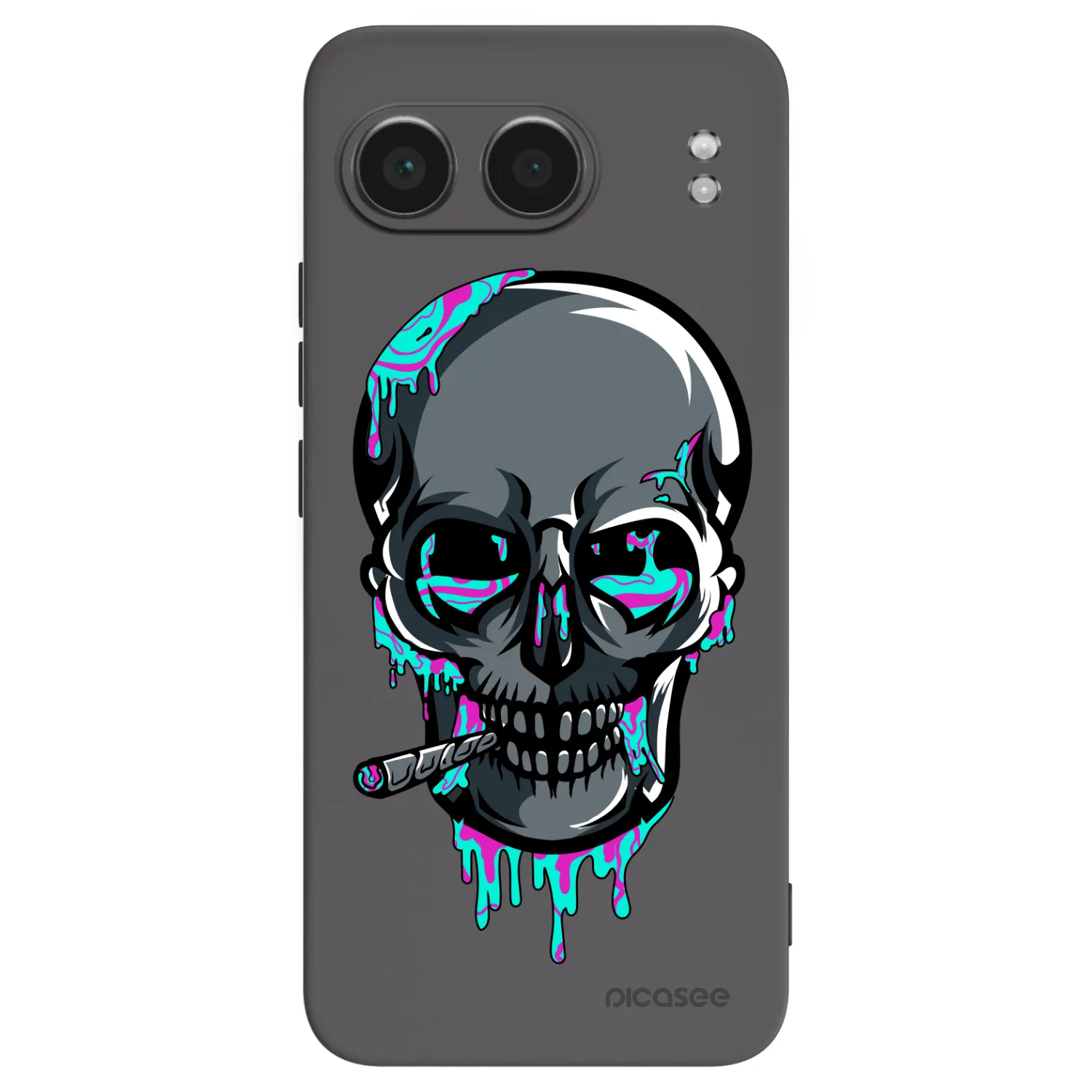 Picasee silikónový čierny obal pre OnePlus Nord 4 - EARTH - Lebka 3.0