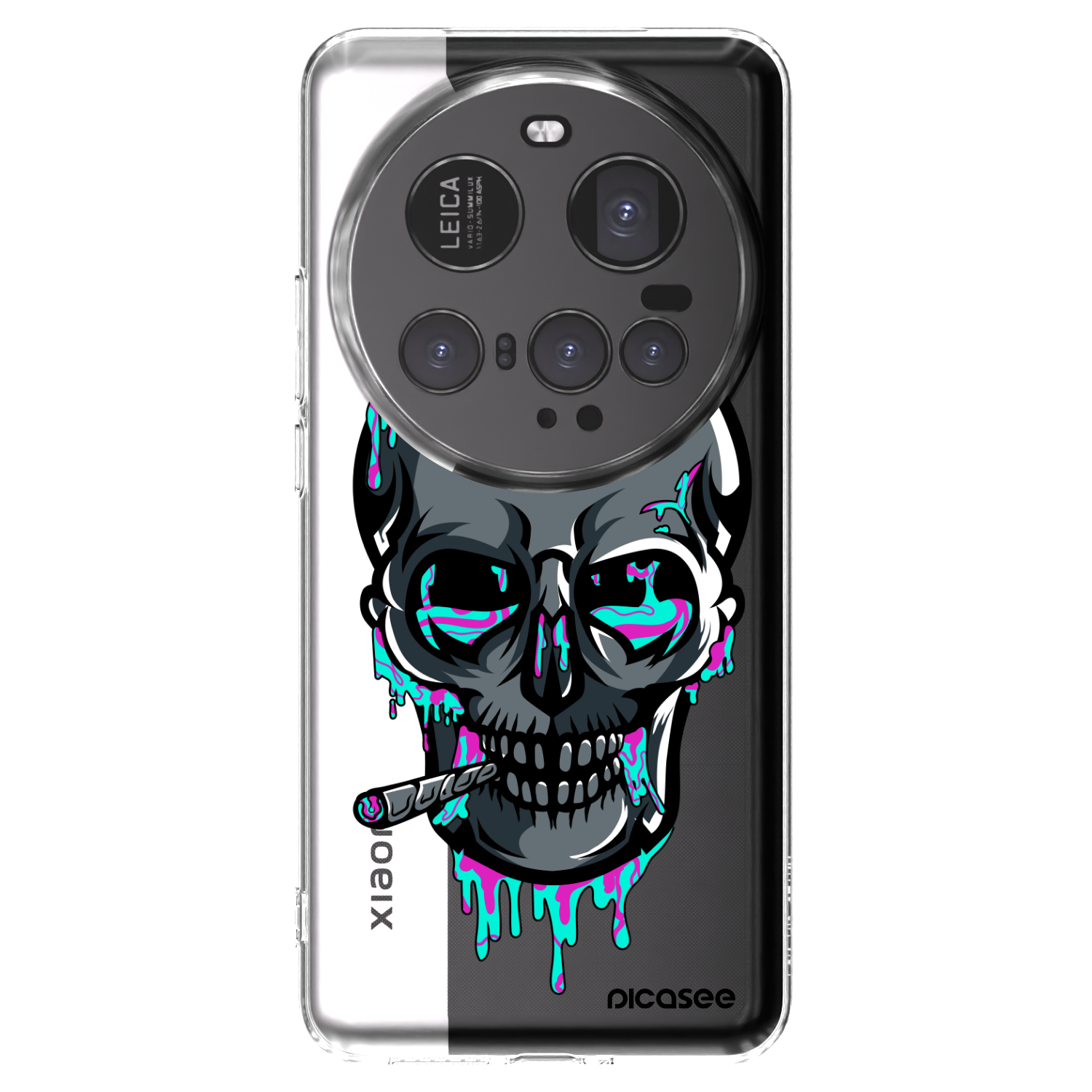 Picasee silikónový prehľadný obal pre Xiaomi 15 Ultra - EARTH - Lebka 3.0