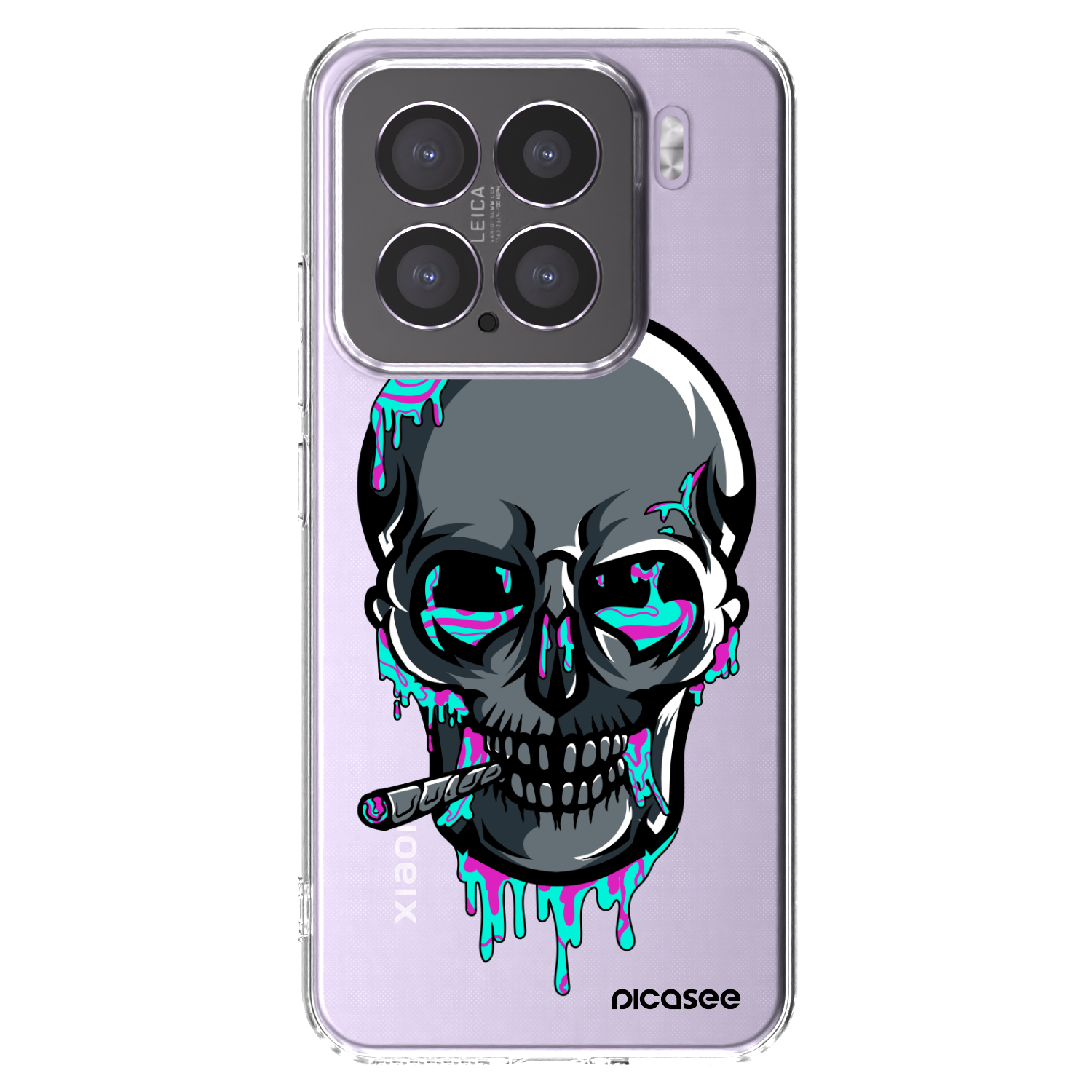 Picasee silikónový prehľadný obal pre Xiaomi 15 - EARTH - Lebka 3.0