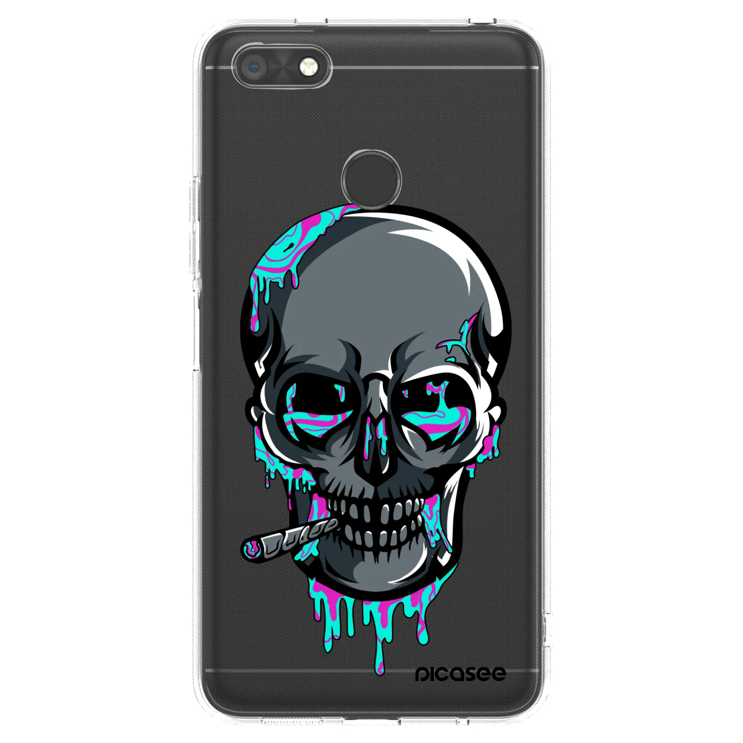 Picasee silikónový prehľadný obal pre Huawei P9 Lite Mini - EARTH - Lebka 3.0