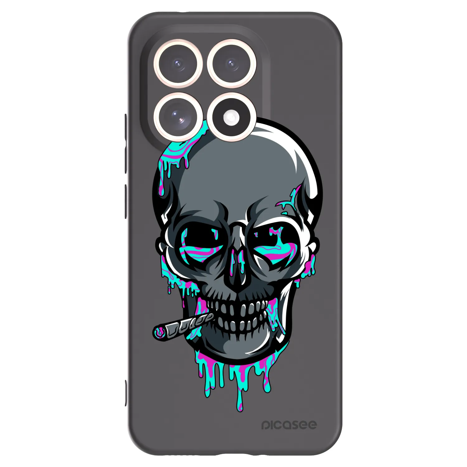 Picasee silikónový čierny obal pre Xiaomi 15T - EARTH - Lebka 3.0