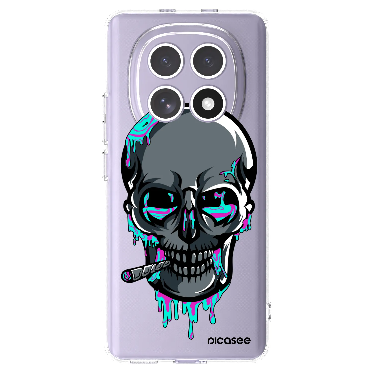 Picasee silikónový prehľadný obal pre Xiaomi Redmi Note 15 - EARTH - Lebka 3.0