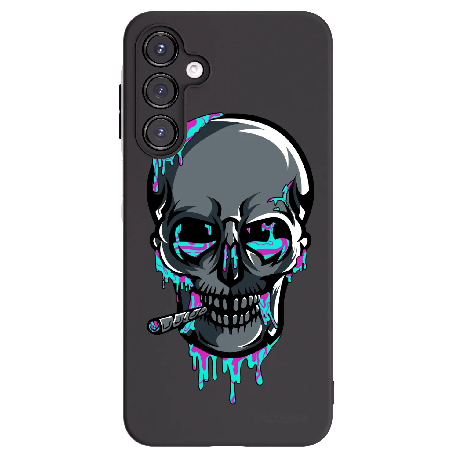 Picasee silikónový čierny obal pre Samsung Galaxy A16 4G - EARTH - Lebka 3.0