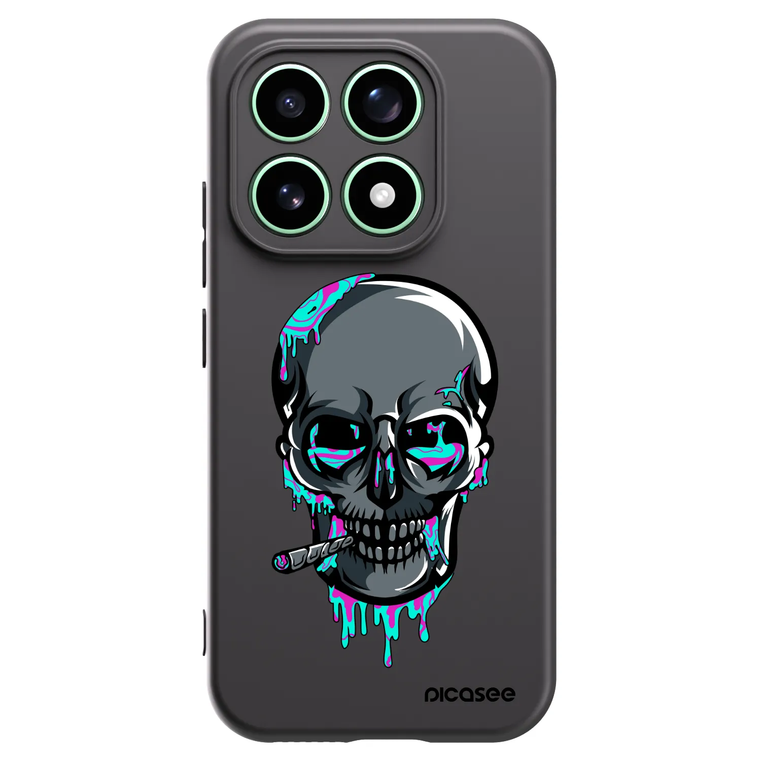 Picasee silikónový čierny obal pre Xiaomi 17 - EARTH - Lebka 3.0