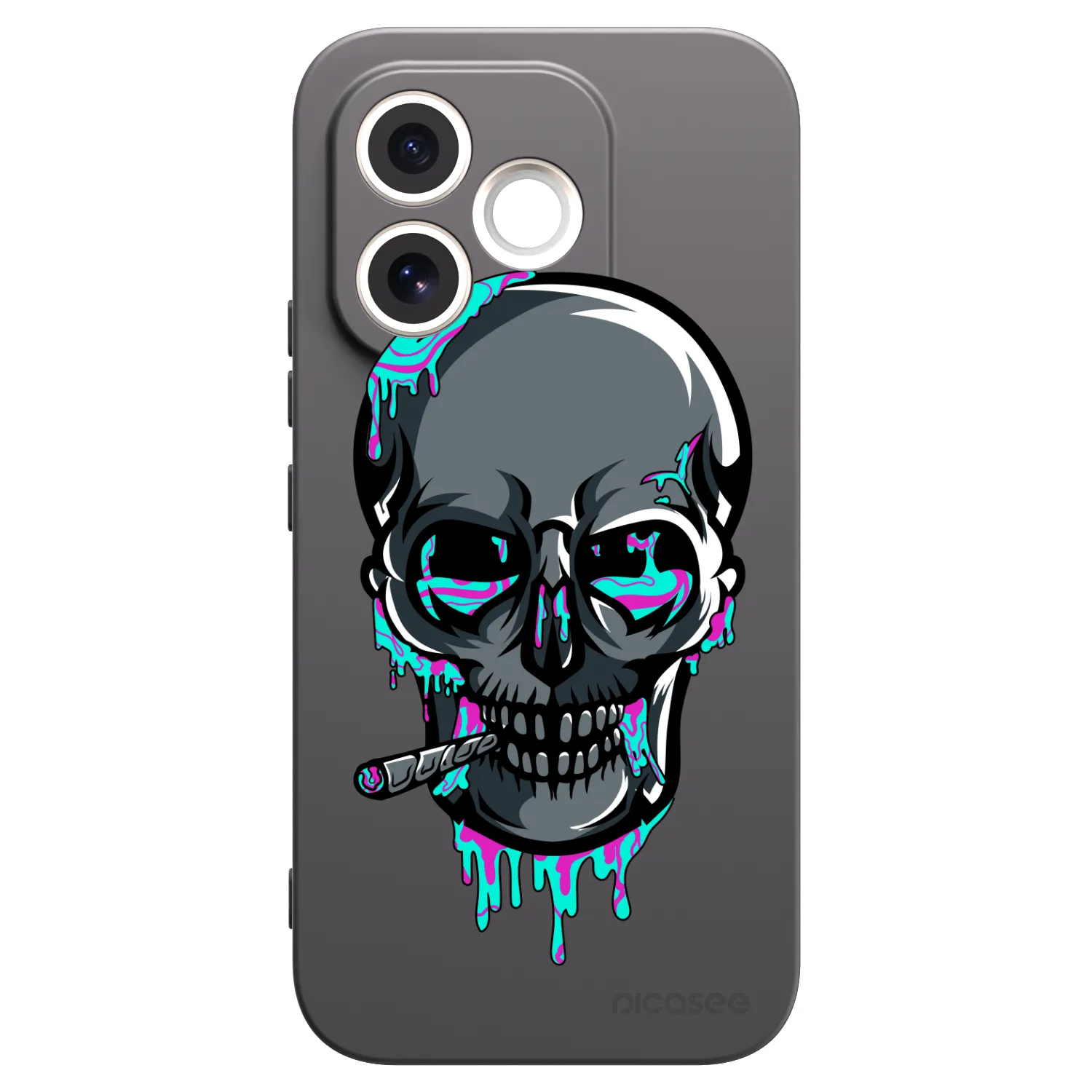 Picasee silikónový čierny obal pre Honor 600 Lite - EARTH - Lebka 3.0