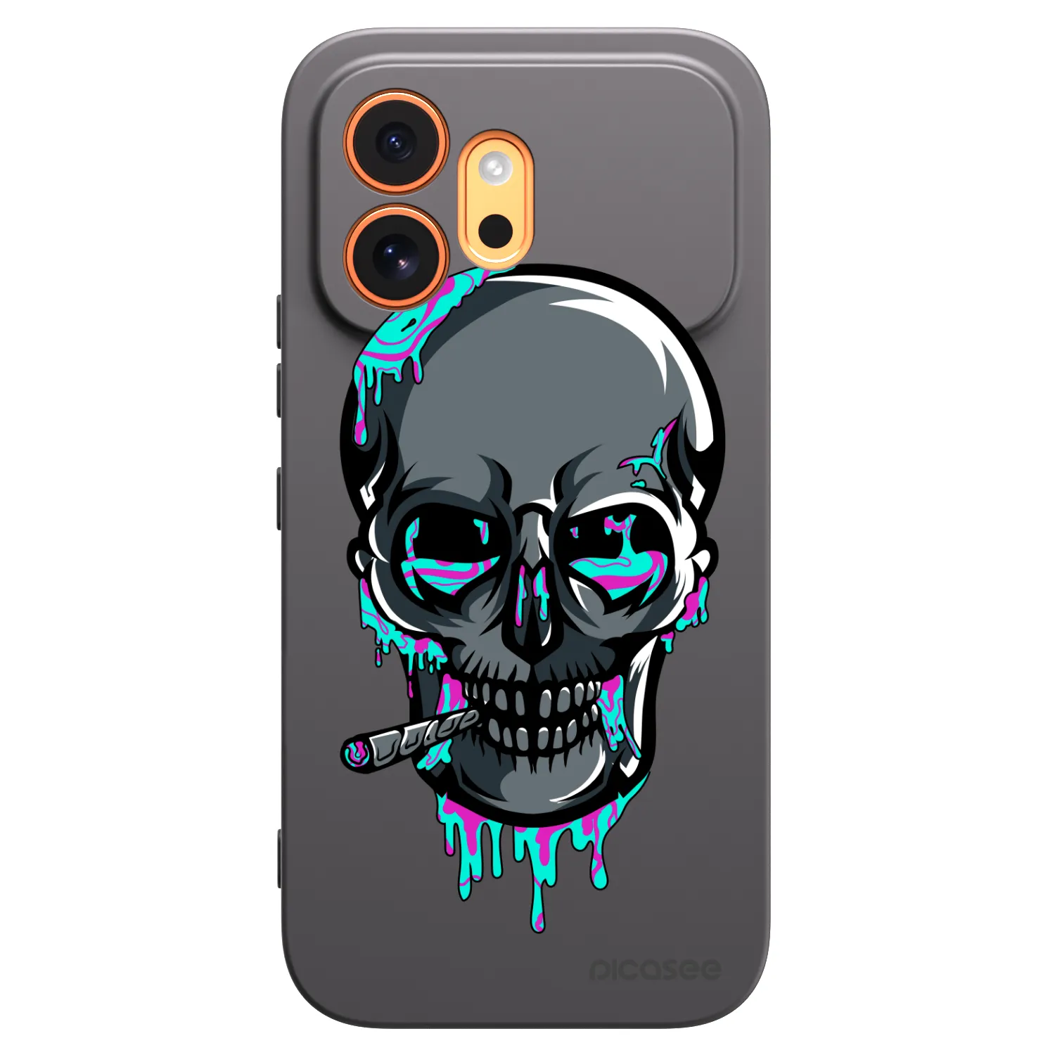 Picasee silikónový čierny obal pre Honor 600 - EARTH - Lebka 3.0