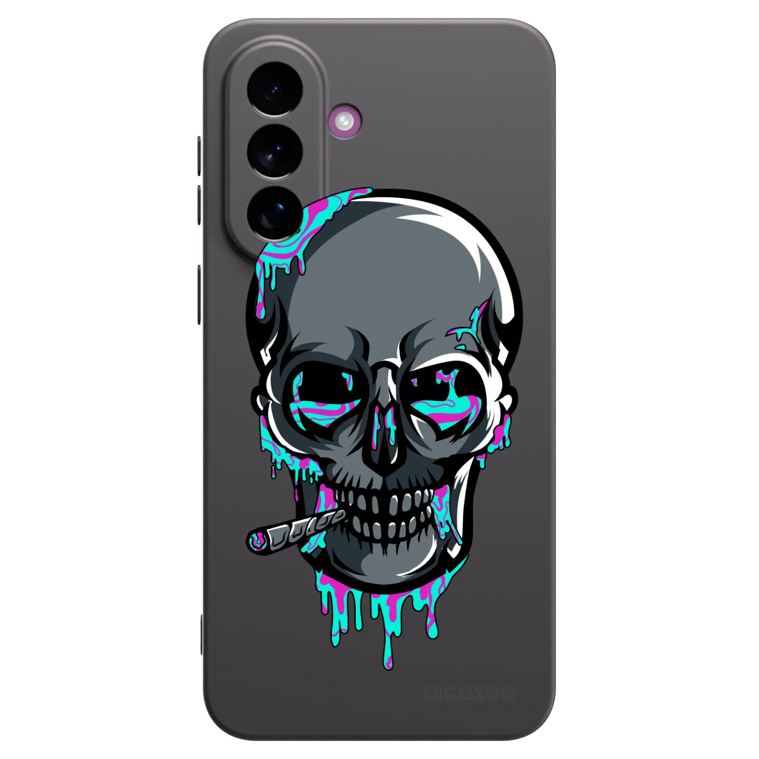 Picasee silikónový čierny obal pre Samsung Galaxy A37 - EARTH - Lebka 3.0
