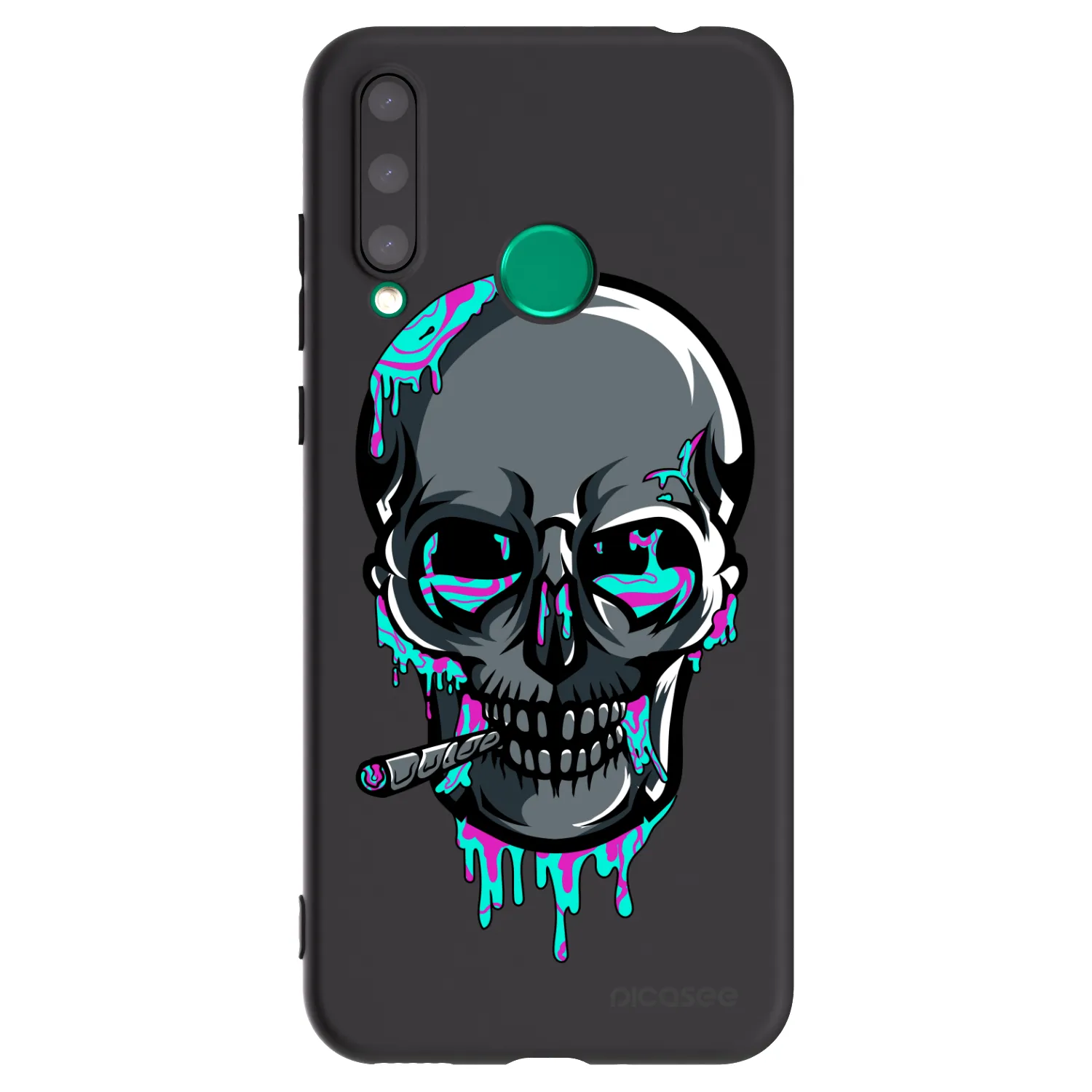 Picasee silikónový čierny obal pre Honor 20 Lite - EARTH - Lebka 3.0