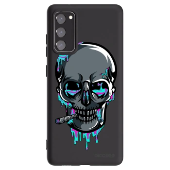 Picasee silikónový čierny obal pre Samsung Galaxy S20 FE - EARTH - Lebka 3.0