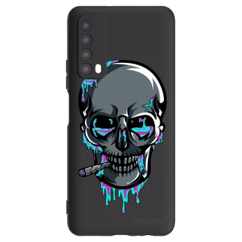 Picasee silikónový čierny obal pre Huawei P Smart 2021 - EARTH - Lebka 3.0