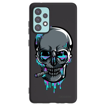 Picasee silikónový čierny obal pre Samsung Galaxy A72 A725F - EARTH - Lebka 3.0