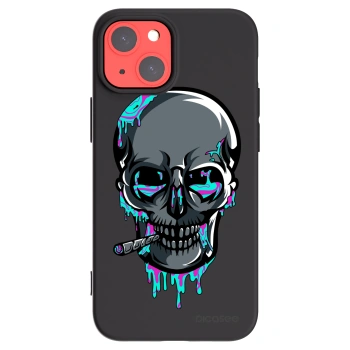 Picasee silikónový čierny obal pre Apple iPhone 13 mini - EARTH - Lebka 3.0
