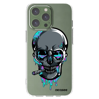 Picasee silikónový prehľadný obal pre Apple iPhone 13 Pro - EARTH - Lebka 3.0