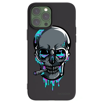 Picasee silikónový čierny obal pre Apple iPhone 13 Pro Max - EARTH - Lebka 3.0