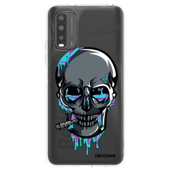Picasee silikónový prehľadný obal pre Xiaomi Redmi 9T - EARTH - Lebka 3.0