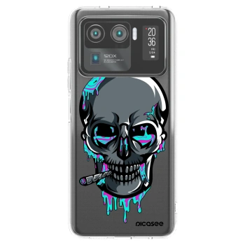 Picasee silikónový prehľadný obal pre Xiaomi Mi 11 Ultra - EARTH - Lebka 3.0