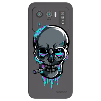 Picasee silikónový čierny obal pre Xiaomi Mi 11 Ultra - EARTH - Lebka 3.0