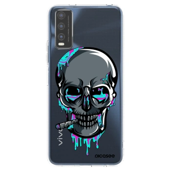 Picasee silikónový prehľadný obal pre Vivo Y20s - EARTH - Lebka 3.0