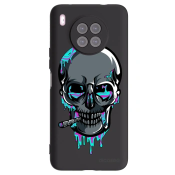 Picasee silikónový čierny obal pre Huawei Nova 8i - EARTH - Lebka 3.0