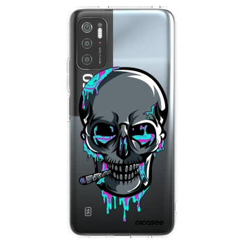 Picasee silikónový prehľadný obal pre Xiaomi Poco M3 Pro 5G - EARTH - Lebka 3.0
