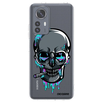 Picasee silikónový prehľadný obal pre Xiaomi 12 Pro - EARTH - Lebka 3.0