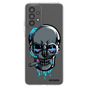 Picasee silikónový prehľadný obal pre Samsung Galaxy A73 5G - EARTH - Lebka 3.0